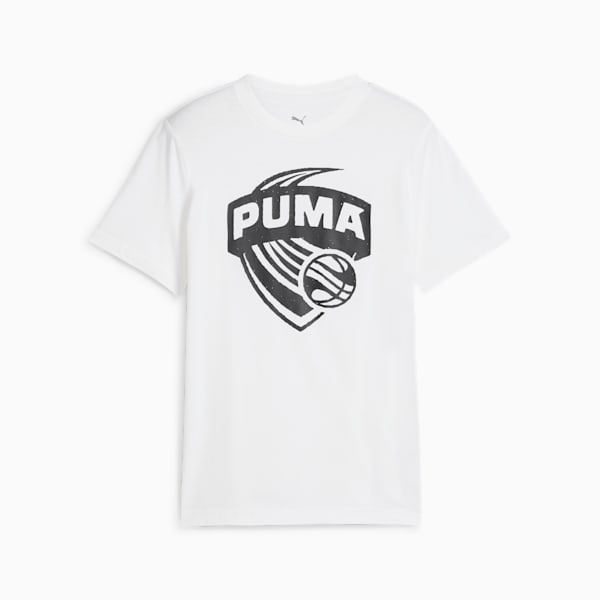 Posterize Basketball Big Kids' Tee I, PUMA White, extralarge