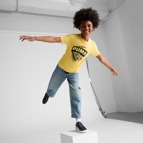 Posterize Basketball Big Kids' Tee I, Sunny Yellow, extralarge