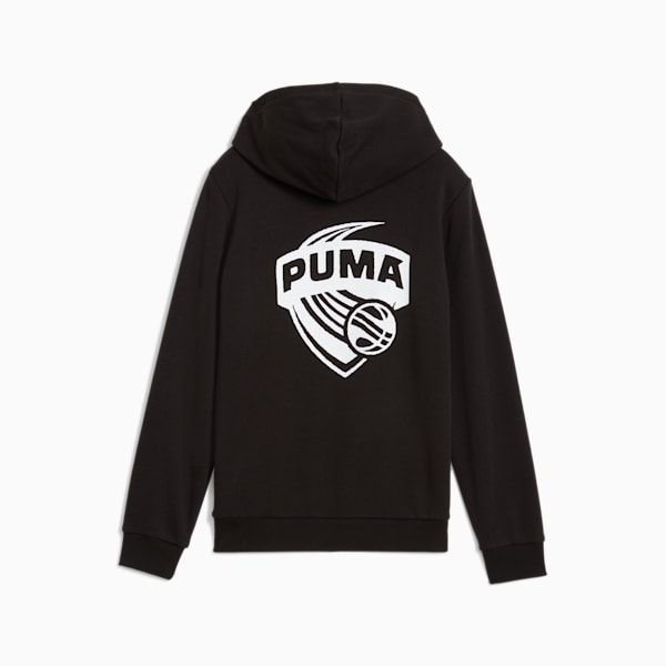 Sudadera con capucha Posterize Basketball para niños grandes, PUMA Black, extralarge