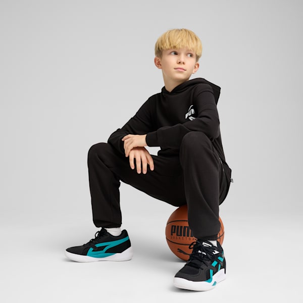 Sudadera con capucha Posterize Basketball para niños grandes, PUMA Black, extralarge