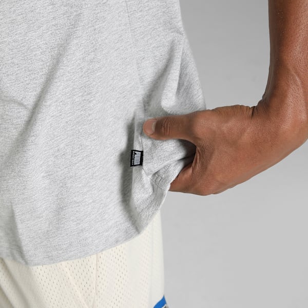 Hoop Dreamz Relaxed Fit Basketball Tee, Light Gray Heather, extralarge-IND