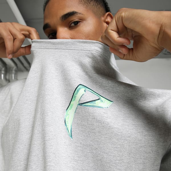 Hoop Dreamz Relaxed Fit Basketball Tee, Light Gray Heather, extralarge-IND