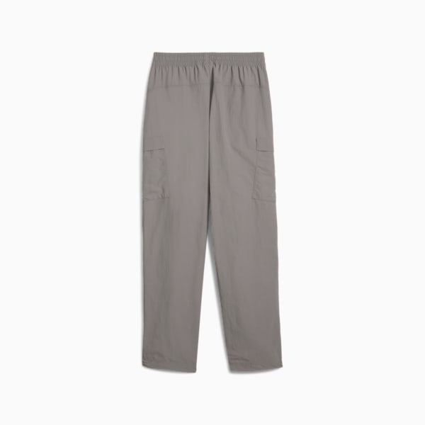 Pants cargo de tejido holgado para niños grandes de Wardrobe Essentials, Cast Iron, extralarge