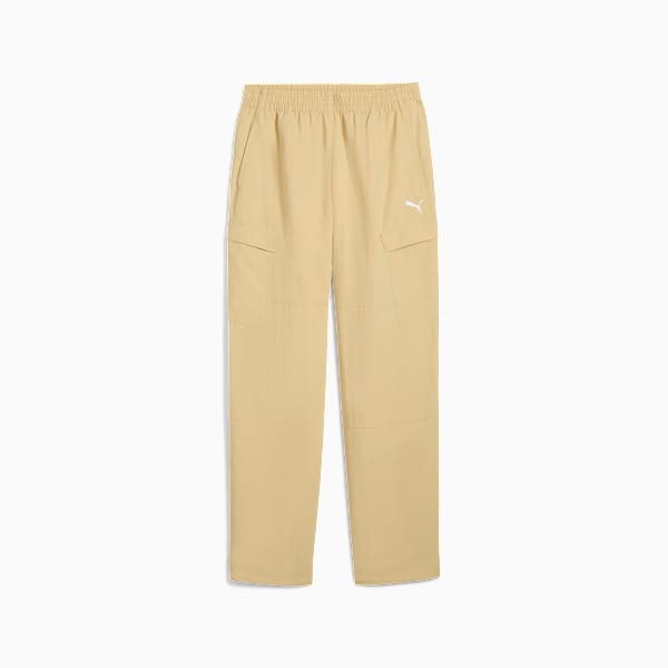 PUMA Wardrobe Essentials Big Kids' Relaxed Cargo Pants, Pebble Path, extralarge