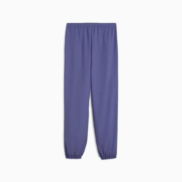 Wardrobe Essentials Big Kids' Relaxed Woven Pants, Blue Crystal, extralarge