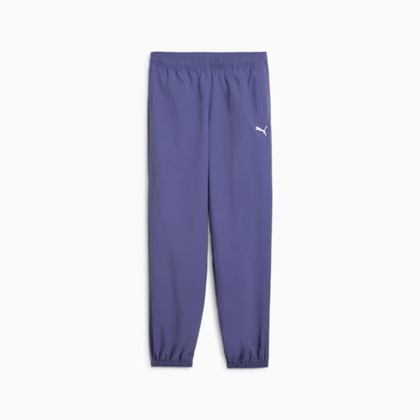 Wardrobe Essentials Big Kids' Relaxed Woven Pants, Blue Crystal, extralarge