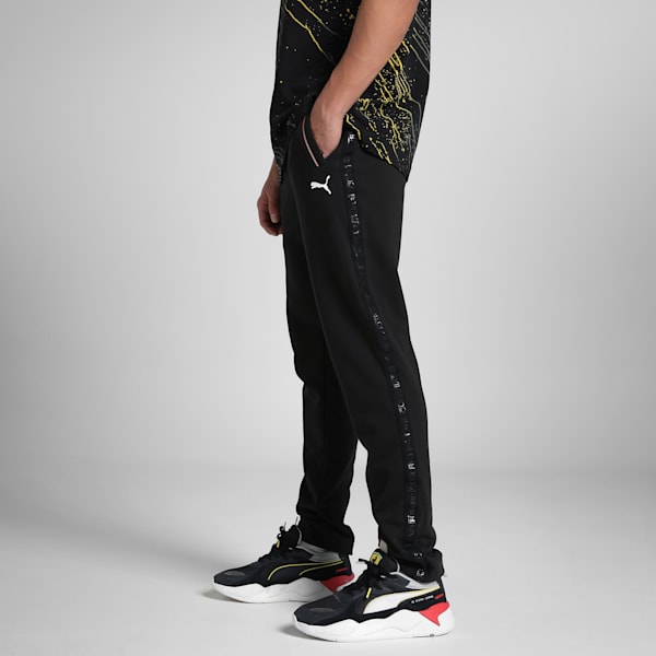 Scuderia Ferrari Race Men's Slim Fit Motorsport Pants, PUMA Black, extralarge-IND