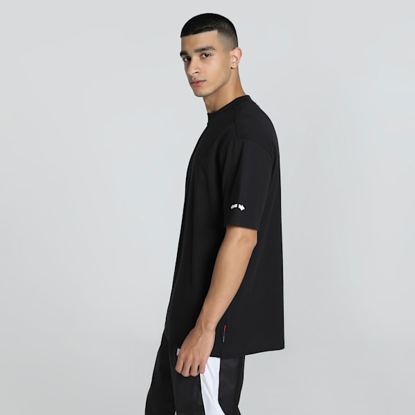 BMW M Motorsport Men's Badge Tee, PUMA Black, extralarge-IND