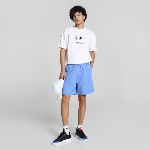 BMW M Motorsport Men's Badge Tee, PUMA White, extralarge-IND