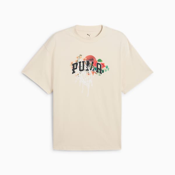 Playera Dunked In Florals I para hombre, Alpine Snow, extralarge