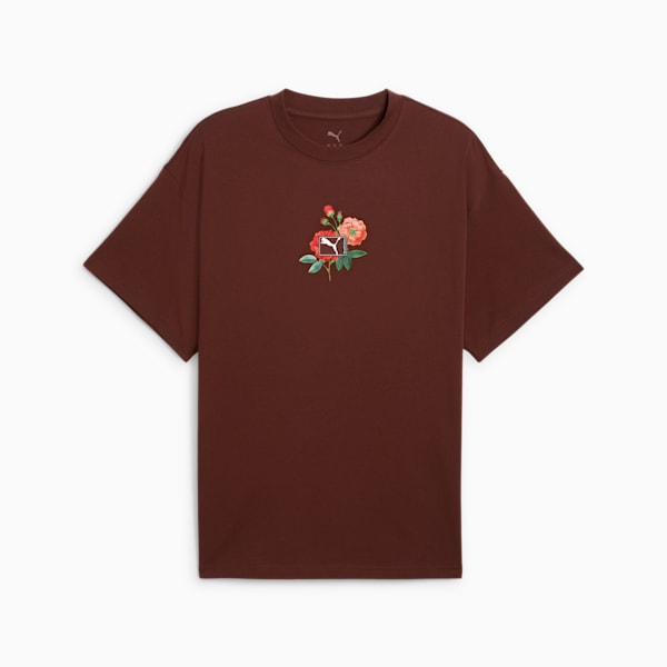 Dunked In Florals Men's Tee, Chocotart, extralarge