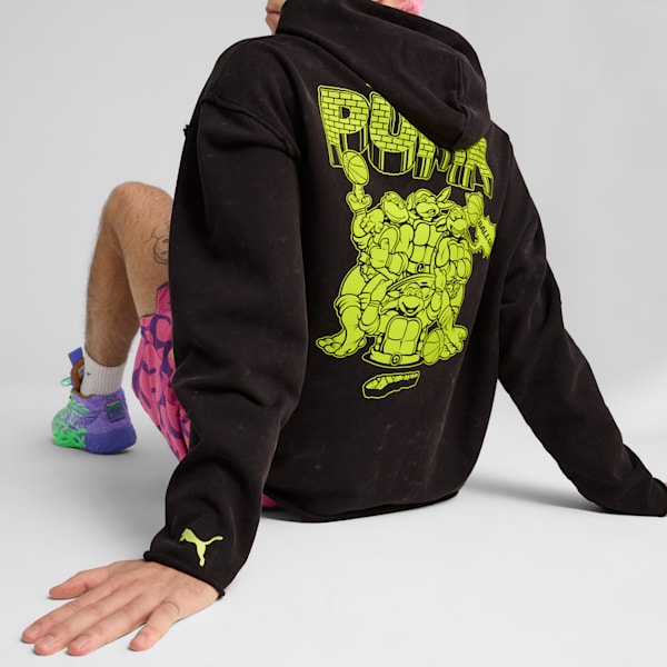 Sudadera hombre PUMA HOOPS x TMNT, PUMA Black, extralarge