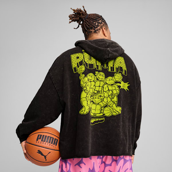 Sudadera de básquet PUMA x TORTUGAS NINJA para hombre, PUMA Black, extralarge