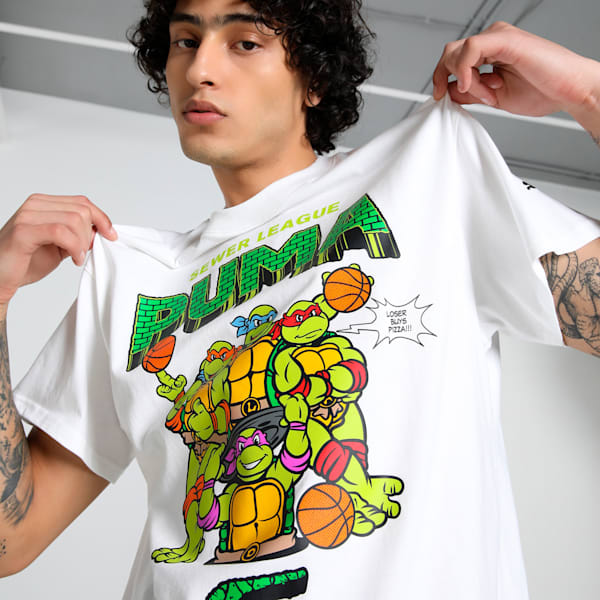 HOOPS x TMNT Men's Basketball Tee&nbsp;, PUMA White, extralarge-IND