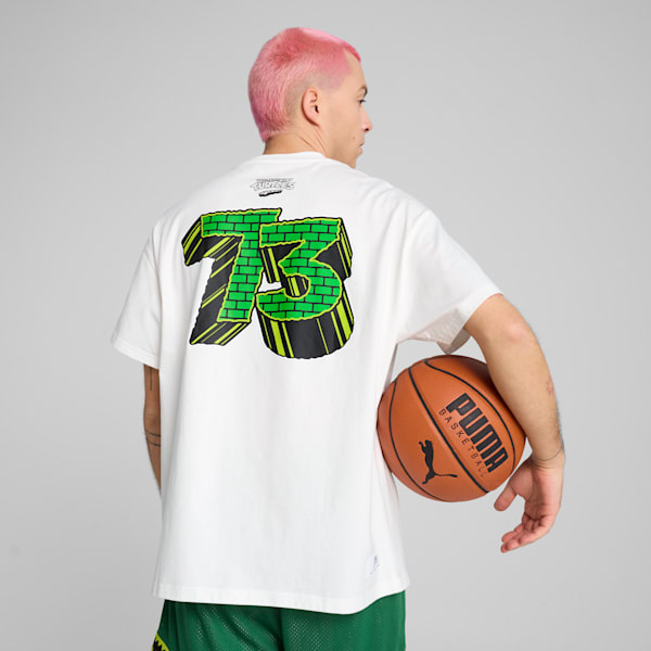 Playera PUMA HOOPS x TORTUGAS NINJA II para hombre, PUMA White, extralarge