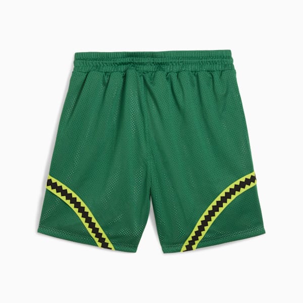 Shorts reversible para hombre PUMA HOOPS x TORTUGAS NINJA, Vine-Ultra Violet-Fast Pink, extralarge