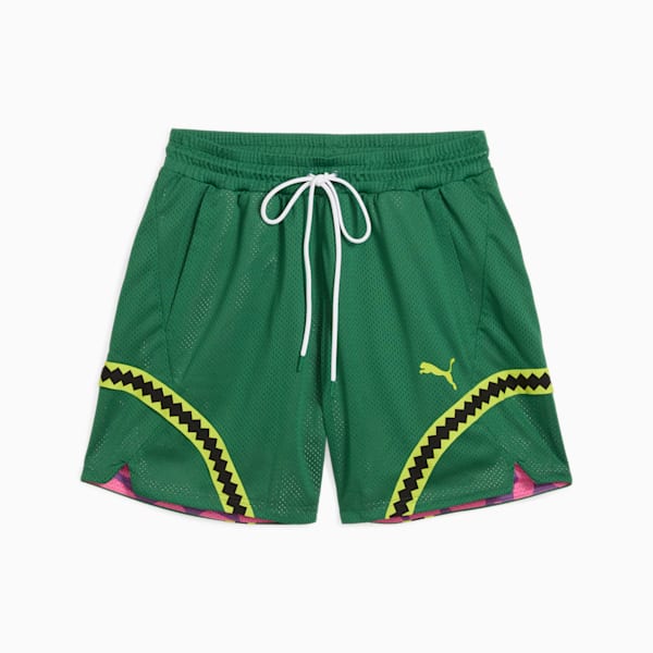Short de basketball PUMA HOOPS x TMNT Homme, Vine-Ultra Violet-Fast Pink, extralarge