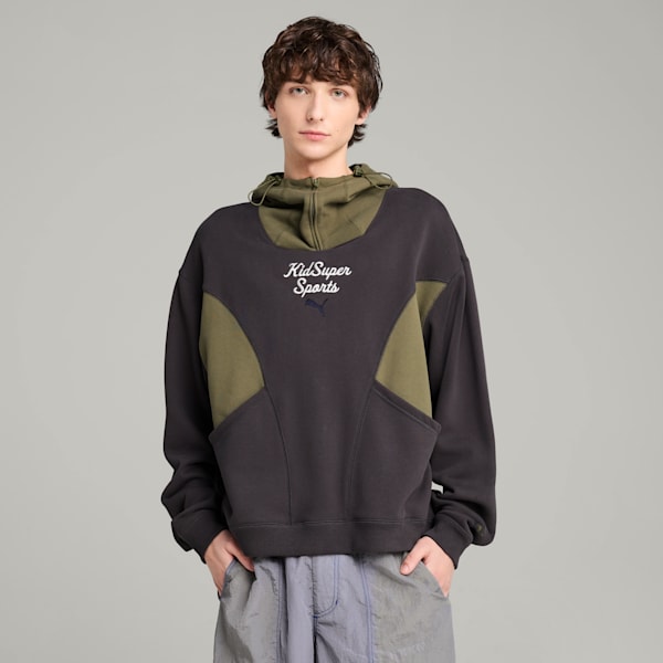PUMA x KIDSUPER Progressive Men's Oversized Hoodie, Dark Coal, extralarge-IND