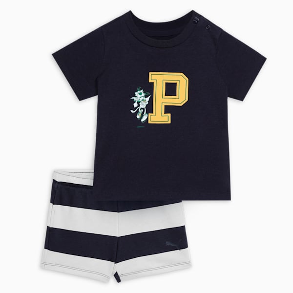 Minicats SUPER Toddlers' Tee & Shorts Set, New Navy, extralarge-IND
