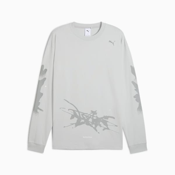 PUMA x NACHO Men's Relaxed Fit Long Sleeve Top, Ash Gray, extralarge-IND