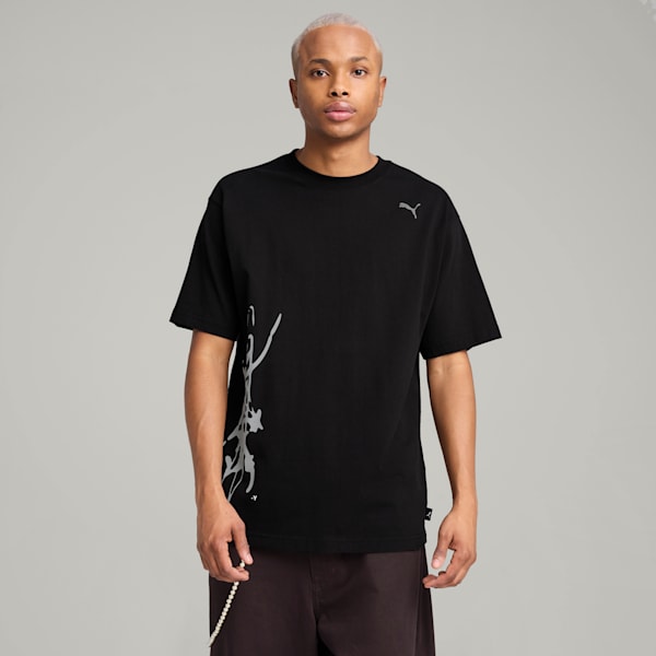 PUMA x NACHO Men's Relaxed Fit Tee, PUMA Black, extralarge-IND