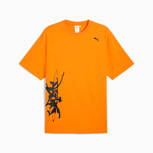 PUMA x NACHO Men's Relaxed Fit Tee, Orange Glo, extralarge-IND
