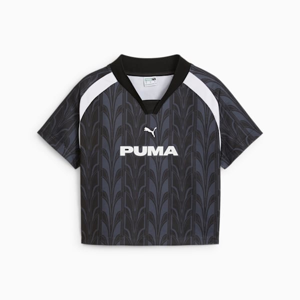 ウィメンズ フットボール ジャージ ベビー 半袖 Tシャツ, PUMA Black, extralarge-JPN