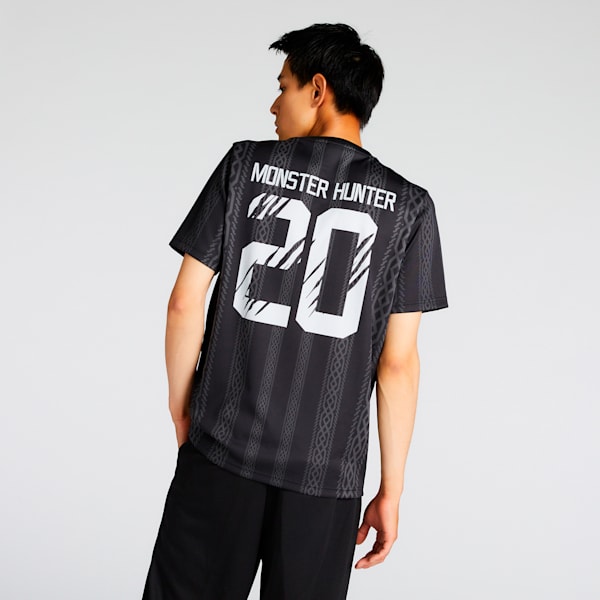 ユニセックス PUMA x モンスターハンター フットボール 半袖 Tシャツ, PUMA Black, extralarge-JPN