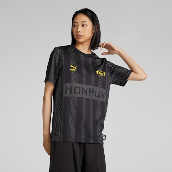 ユニセックス PUMA x モンスターハンター フットボール 半袖 Tシャツ, PUMA Black, extralarge-JPN