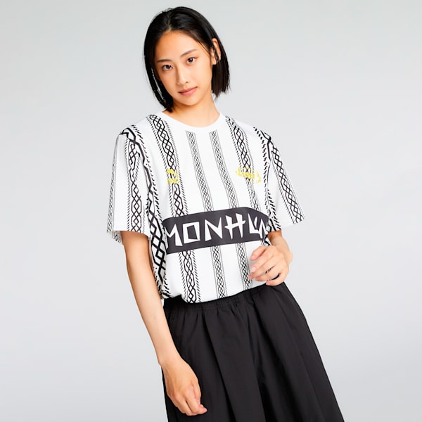 ユニセックス PUMA x モンスターハンター フットボール 半袖 Tシャツ, PUMA White, extralarge-JPN