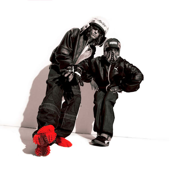 A$AP ROCKY x PUMA Knee Pad Men's Pants, PUMA Black-Denim, extralarge