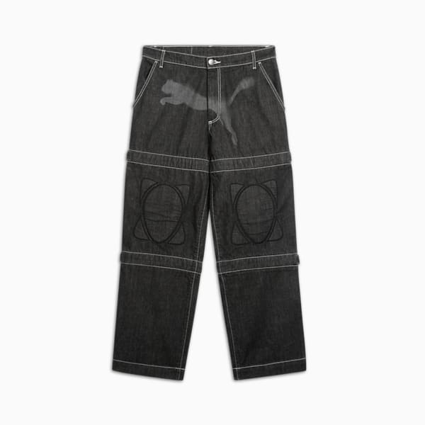 A$AP ROCKY x PUMA Knee Pad Men's Pants, PUMA Black-Denim, extralarge