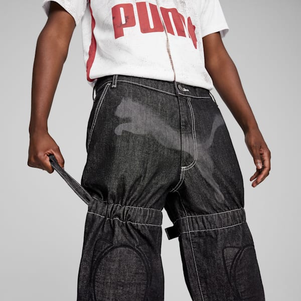 A$AP ROCKY x PUMA Knee Pad Men's Pants, PUMA Black-Denim, extralarge