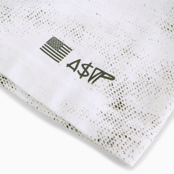 A$AP ROCKY x PUMA Seatbelt Men's Tee, PUMA White-Lime Pow, extralarge-IND