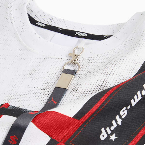 A$AP ROCKY x PUMA Seatbelt Men's Tee, PUMA White-Rosso Corsa, extralarge-IND