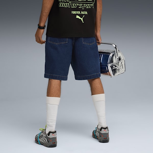 Shorts en mezclilla A$AP ROCKY x PUMA para hombre, Dark Denim, extralarge