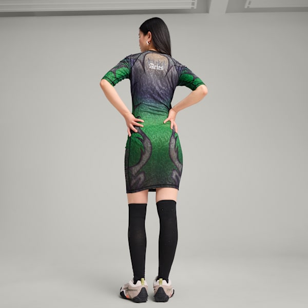 PUMA x ARIES Women's Dress, Fluro Green Pes, extralarge