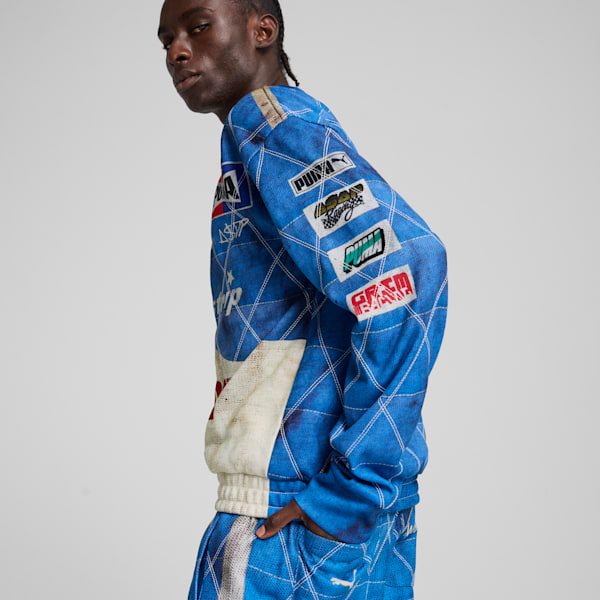 A$AP ROCKY x PUMA Quilted Sweatshirt, Clyde Royal, extralarge