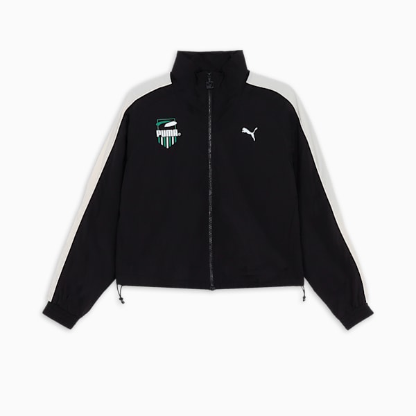 ウィメンズ クラシック スケートボード PUMAS T7 ウーブン ジャケット, PUMA Black, extralarge-JPN