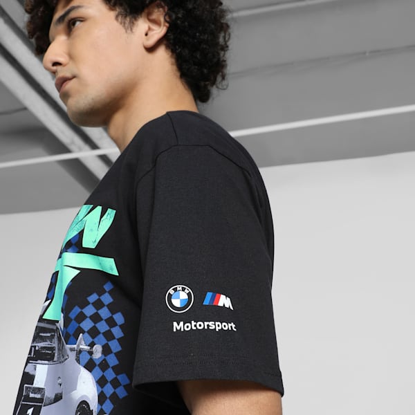 BMW M Motorsport Big Graphic Men's Tee, PUMA Black, extralarge-IND