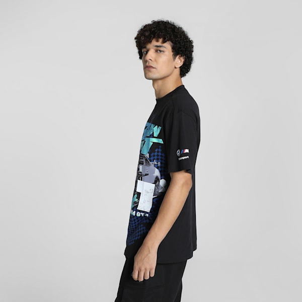 BMW M Motorsport Big Graphic Men's Tee, PUMA Black, extralarge-IND