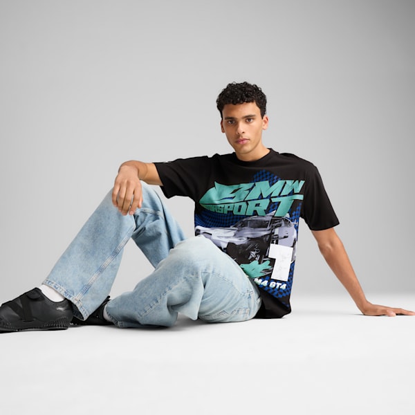 T-shirt graphique large BMW M Motorsport Homme, PUMA Black, extralarge