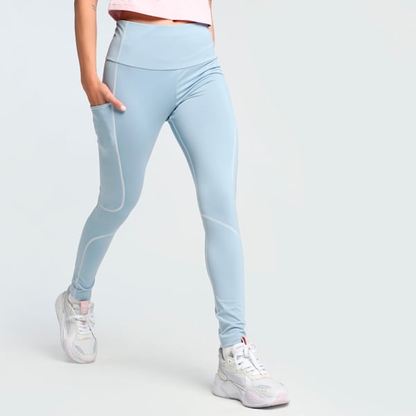 BMW M Motorsport Lifestyle Women's Leggings, Blue Wash, extralarge-IND