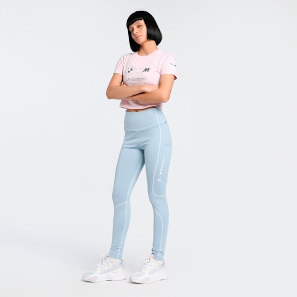 BMW M Motorsport Lifestyle Women's Leggings, Blue Wash, extralarge-IND