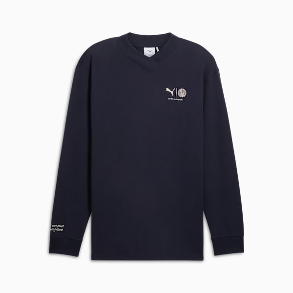 PUMA x Schomburg Men's Long Sleeve Tee, New Navy, extralarge
