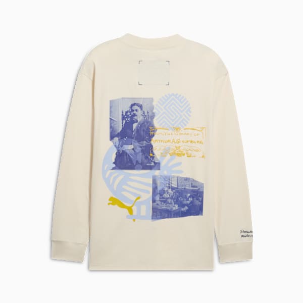 Playera de manga larga PUMA x Schomburg para hombre, Alpine Snow, extralarge