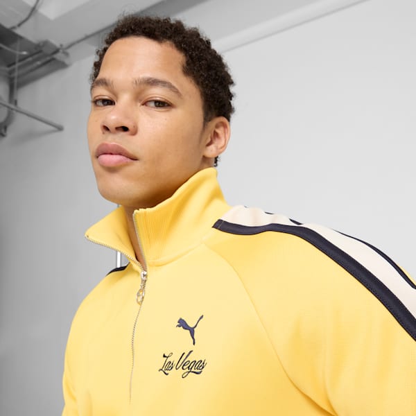 T7 Las Vegas Men's Track Jacket, Sunny Yellow, extralarge