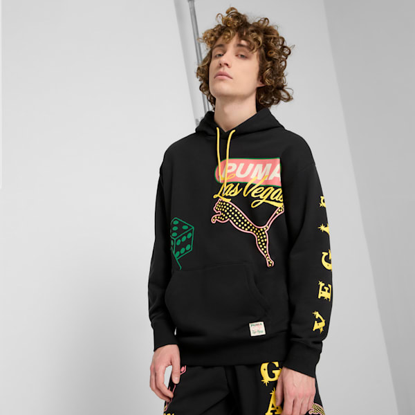 Sudadera con capucha para hombre Wardrobe Essentials Las Vegas, PUMA Black, extralarge