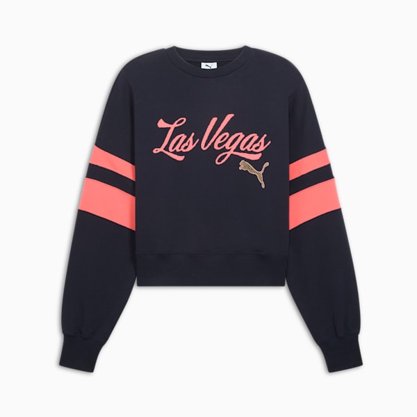 Wardrobe Essentials Las Vegas Women's Crew Sweatshirt, New Navy, extralarge