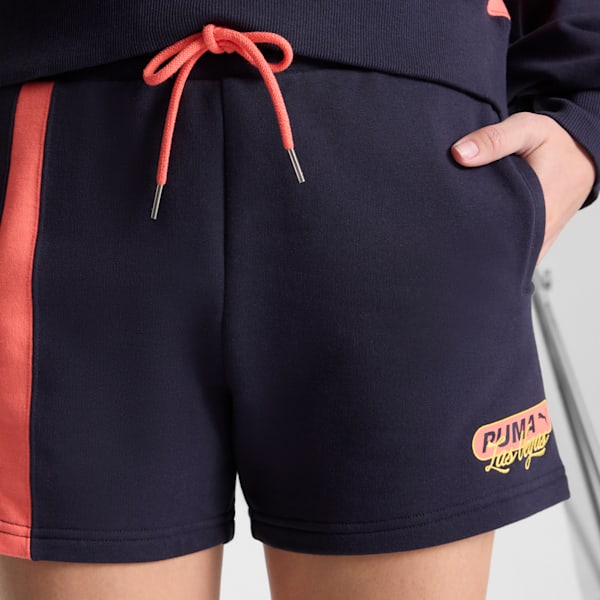 Shorts para mujer de 4 pulgadas Wardrobe Essentials Las Vegas, New Navy, extralarge